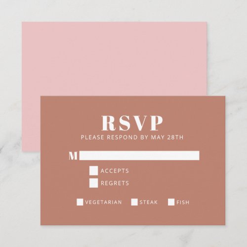 Bold Typography Blush and Terracotta Bat Mitzvah 