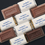 Bold Typography Ivory Blue Custom Cute Bat Mitzvah Hershey's Miniatures<br><div class="desc">Bold Typography Ivory Blue Custom Cute Bat Mitzvah Hershey's Miniatures</div>