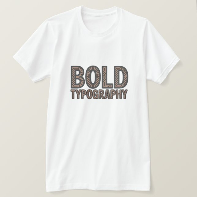 Bold Typography Long Sleeve Shirt – Minimalist Tri (Design Front)