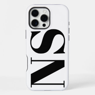 Bold Typography Minimal Initials Monogram iPhone 16 Pro Max Case