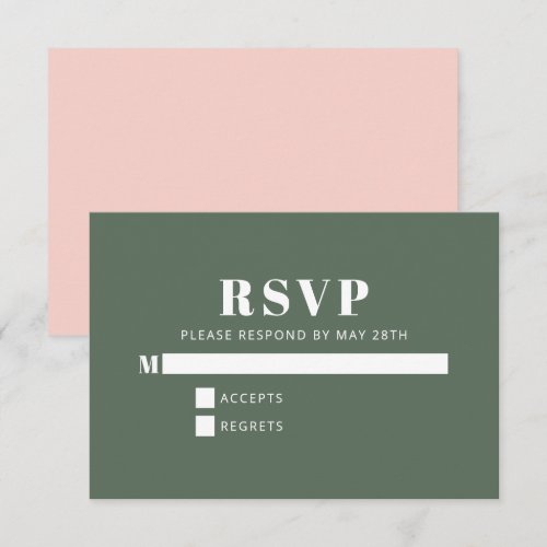 Bold Typography Minimalist Pink Green Bat Mitzvah 