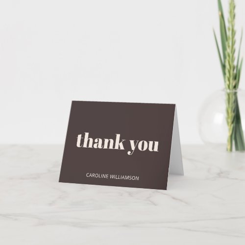 Bold Typography Modern Brown Birthday Party Custom