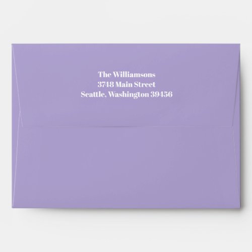 Bold Typography Modern Lavender Birthday Party  Envelope