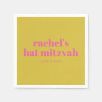 Bold Typography Modern Pink Yellow Personalized