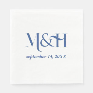 Bold Typography Modern Wedding Engagement Party Napkins