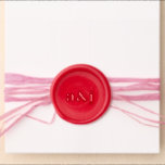 Bold Typography Monogram Initials Wedding Wax Seal Sticker<br><div class="desc">Bold typography wedding monogram initials wax seal sticker.</div>