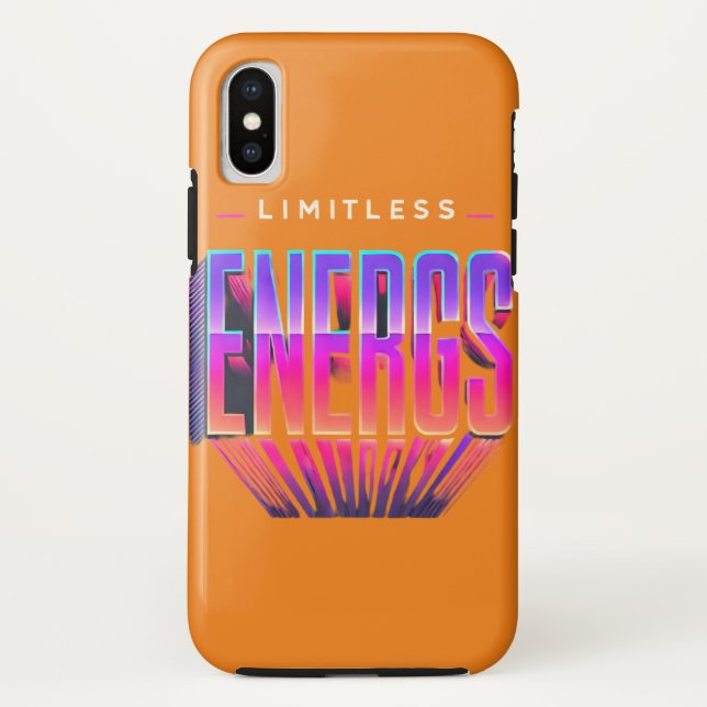 Bold Typography Phone Cover with Gradient "Limitle (Back)