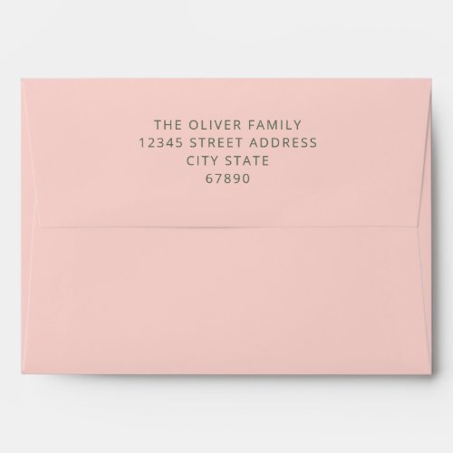 Bold Typography Pink Green Bat Mitzvah Matching Envelope