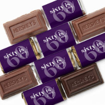 Bold Typography w/ Calligraphy 60th Birthday Party Hershey's Miniatures