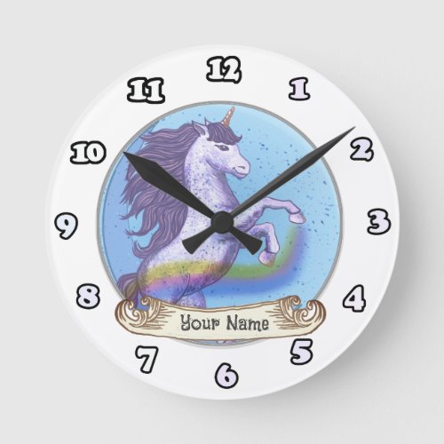 Bold Unicorn  clock