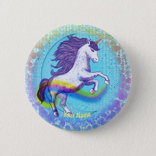 Bold Unicorn custom name pin