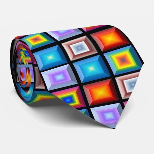 Bold Unusual Contemporary Abstract Geometric Neck Tie