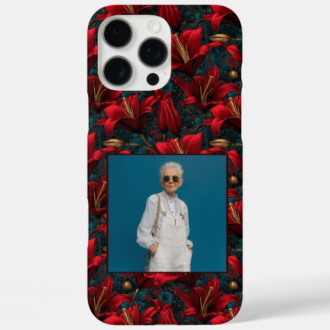 Bold Valentine Gift Lillies Custom  Case-Mate iPhone Case (Back)