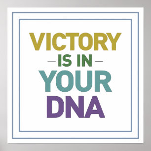 Bold Victory Is In Your DNA Christian Quote Poster