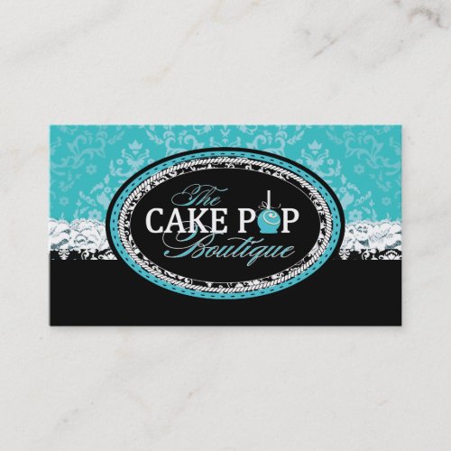 Bold Vintage Cake Pops  Business Cards