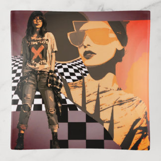 Bold Voices, Soft Spaces" Trinket Tray