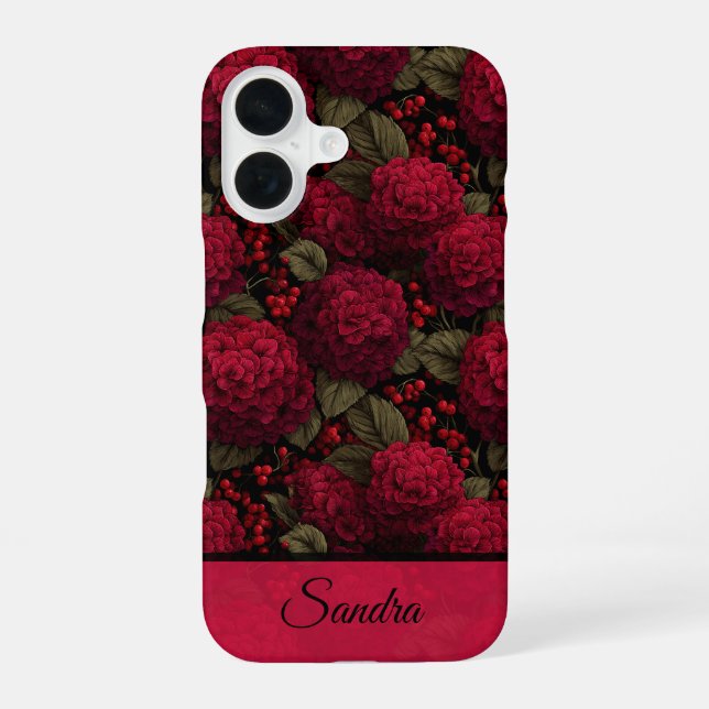 Bold Wedding Favors Hydrangeas Custom Iphone Case (Back)