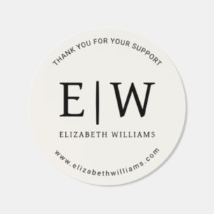 Bold Wedding Vendor (Generic) Thank You Sticker