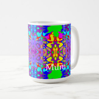 Bold Whimsical Curvy Shapes Abstract Geometric Art Coffee Mug
