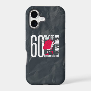 Bold Whimsical Ignorance Is Banned iPhone 17 Case