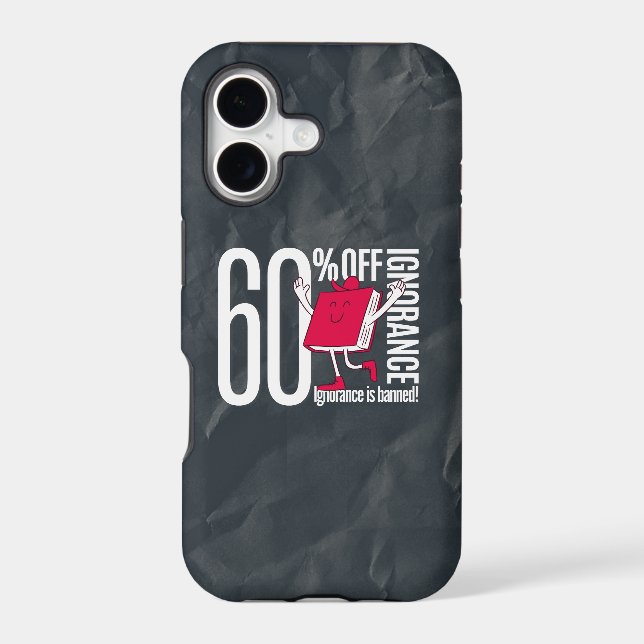 Bold Whimsical Ignorance Is Banned Case-Mate iPhone Case (Back)