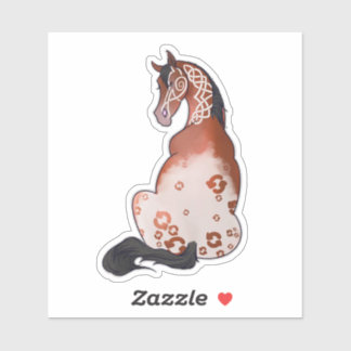 Bold white Celtic refreshing appy Sticker