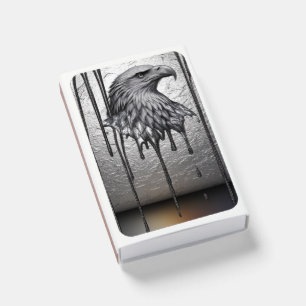 Bold Wildlife Luxury Decor, Metallic Eagle Matchboxes