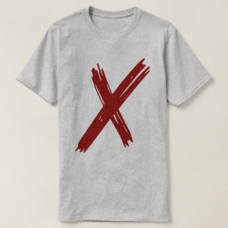 Bold X Statement – Minimalist T-Shirt