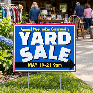 Bold Yard Sale Moving Sale Garage Sale Rummage Sign