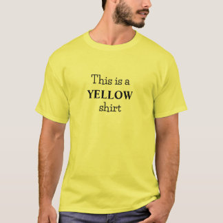 Bold Yellow Color Slogan T-Shirt