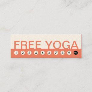 bold YOGA customer loyalty Card