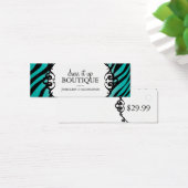 Bold Zebra Print Jewellery Designer Hang Tags (Desk)