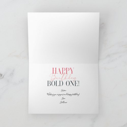Bolder Not Older Funny Sixty Birthday Card