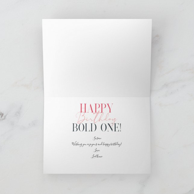 Bolder Not Older Funny Sixty Birthday Card (Inside)