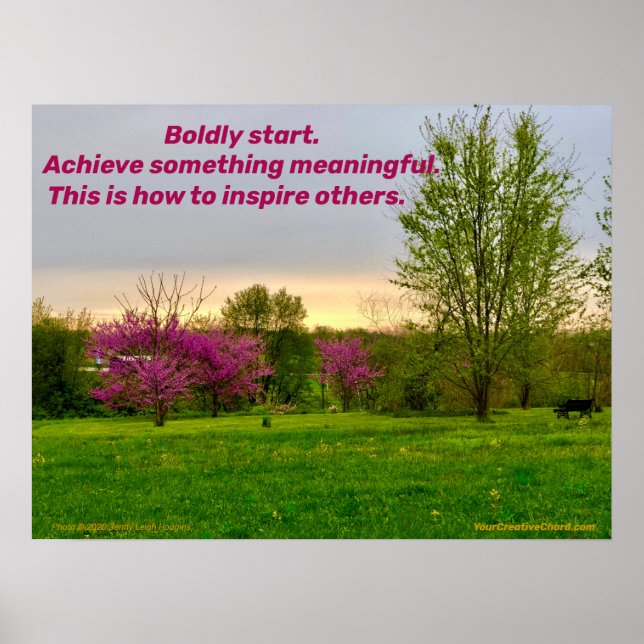 Boldly Start. Poster (Front)