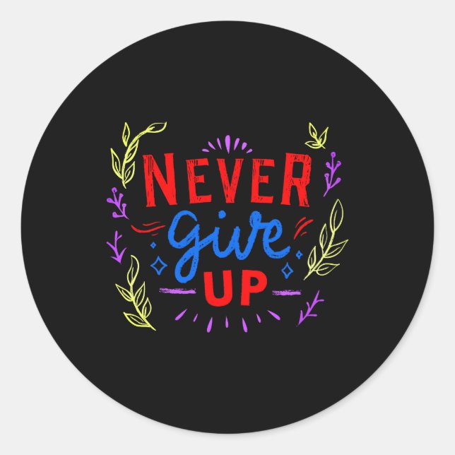 Boldly Unstoppable: A Burst of Motivation Classic Round Sticker (Front)