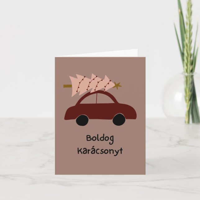 Boldog Karácsonyt Hungarian Christmas  Card (Front)