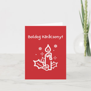 Boldog Karácsonyt Hungarian Christmas  Card