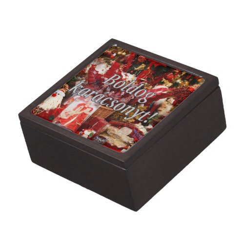 Boldog karcsonyt Merry Christmas in Hungarian wf Gift Box