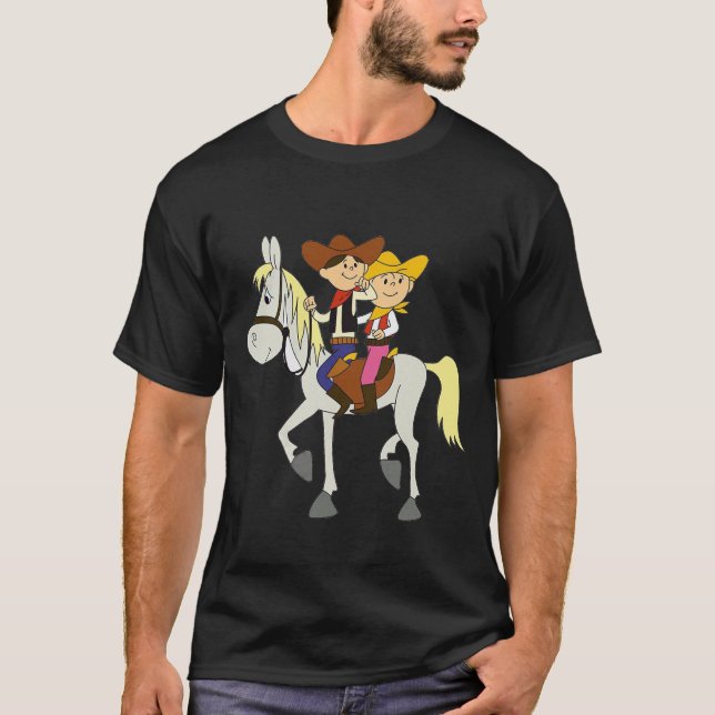 Bolek I Lolek Cowboys CARTOON MEME ANIME T-Shirt (Front)
