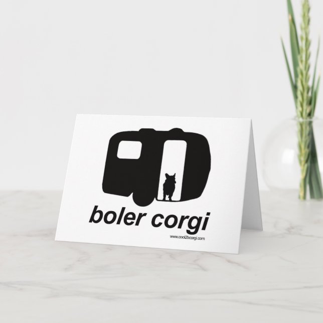 Boler Corgi Note Card - Pembroke (Front)