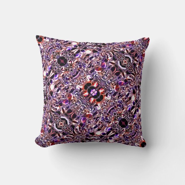 Bolhas de vidro gerando formas coloridas? throw pillow (Front)