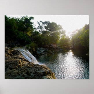 Bolinao Falls Sunrise Poster