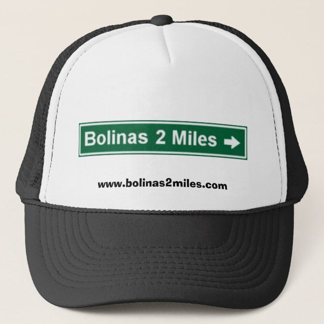 Bolinas 2 Miles Truckers Cap (Front)