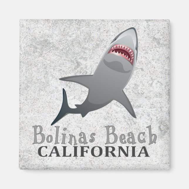Bolinas Beach California shark magnet (Front)