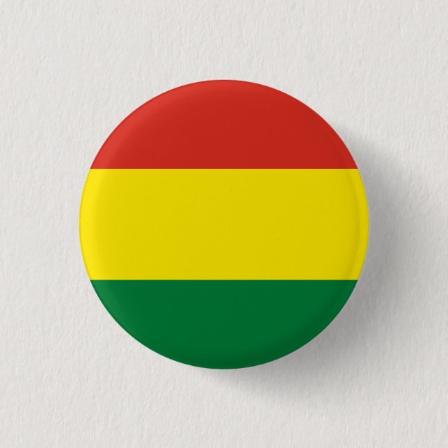 Bolivia (Bolivian) Flag Button (Front)