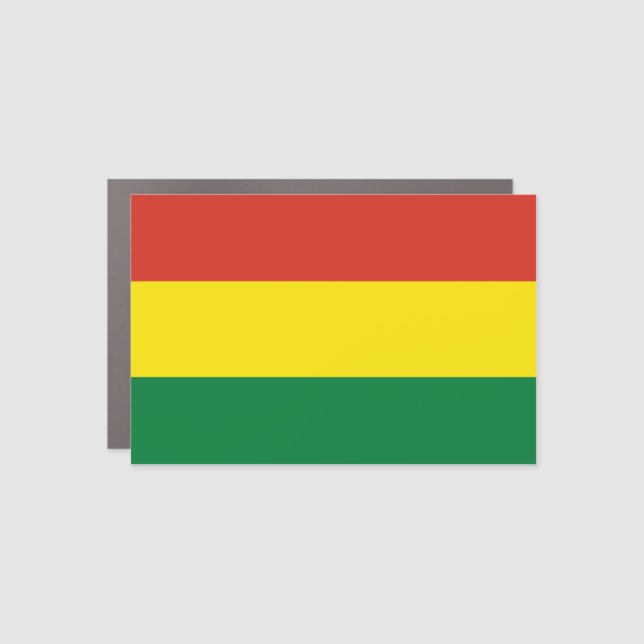 Bolivia (Bolivian) Flag Car Magnet (Front)