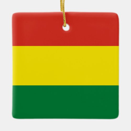 Bolivia Bolivian Flag Ceramic Ornament