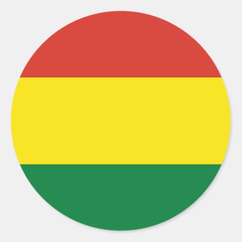Bolivia Bolivian Flag Classic Round Sticker