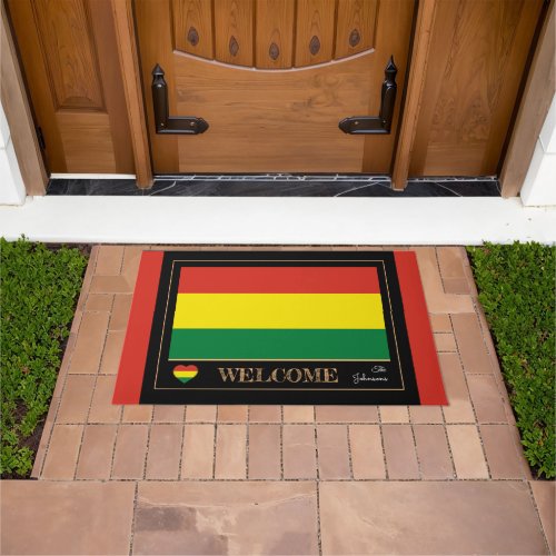 Bolivia  Bolivian Flag house sports Welcome Doormat